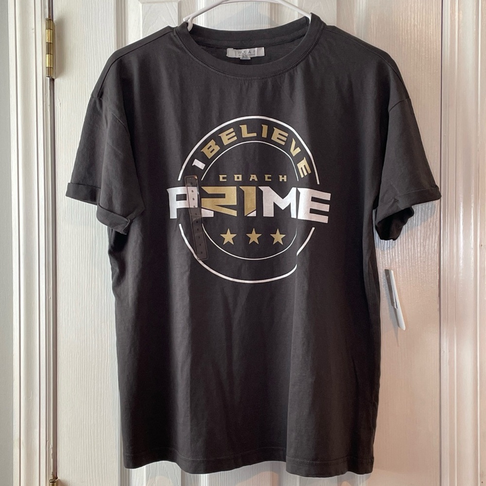 Coach Prime T-Shirt Women’s Small Deion Sanders Wear By Erin Andrews‎ New